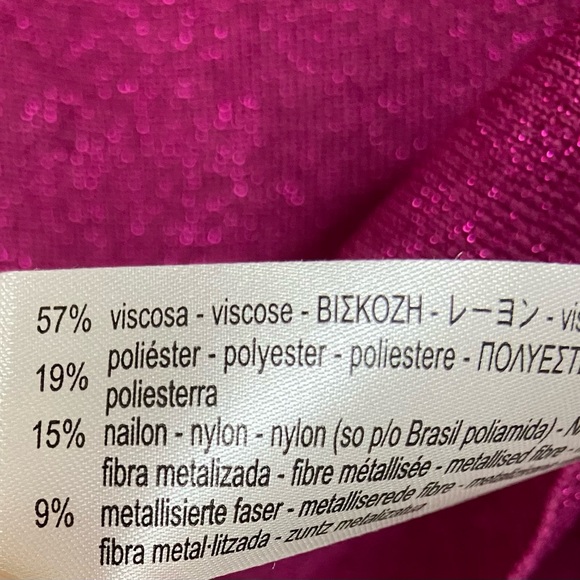 Zara Metallic Knit Crop Top/Sweater with Ruffle Sleeve - Picture 7 of 7